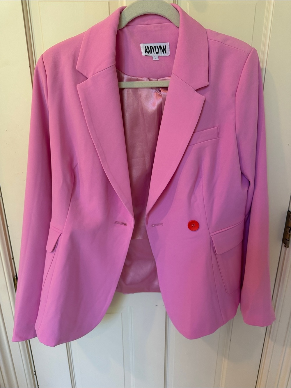 Pink Women's Blazer Jacket